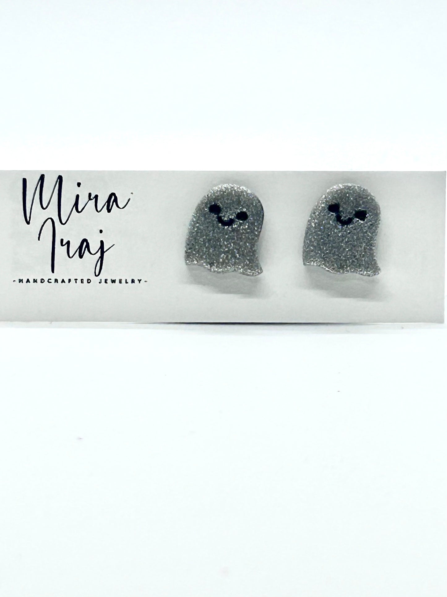 Sparkly Ghost Studs