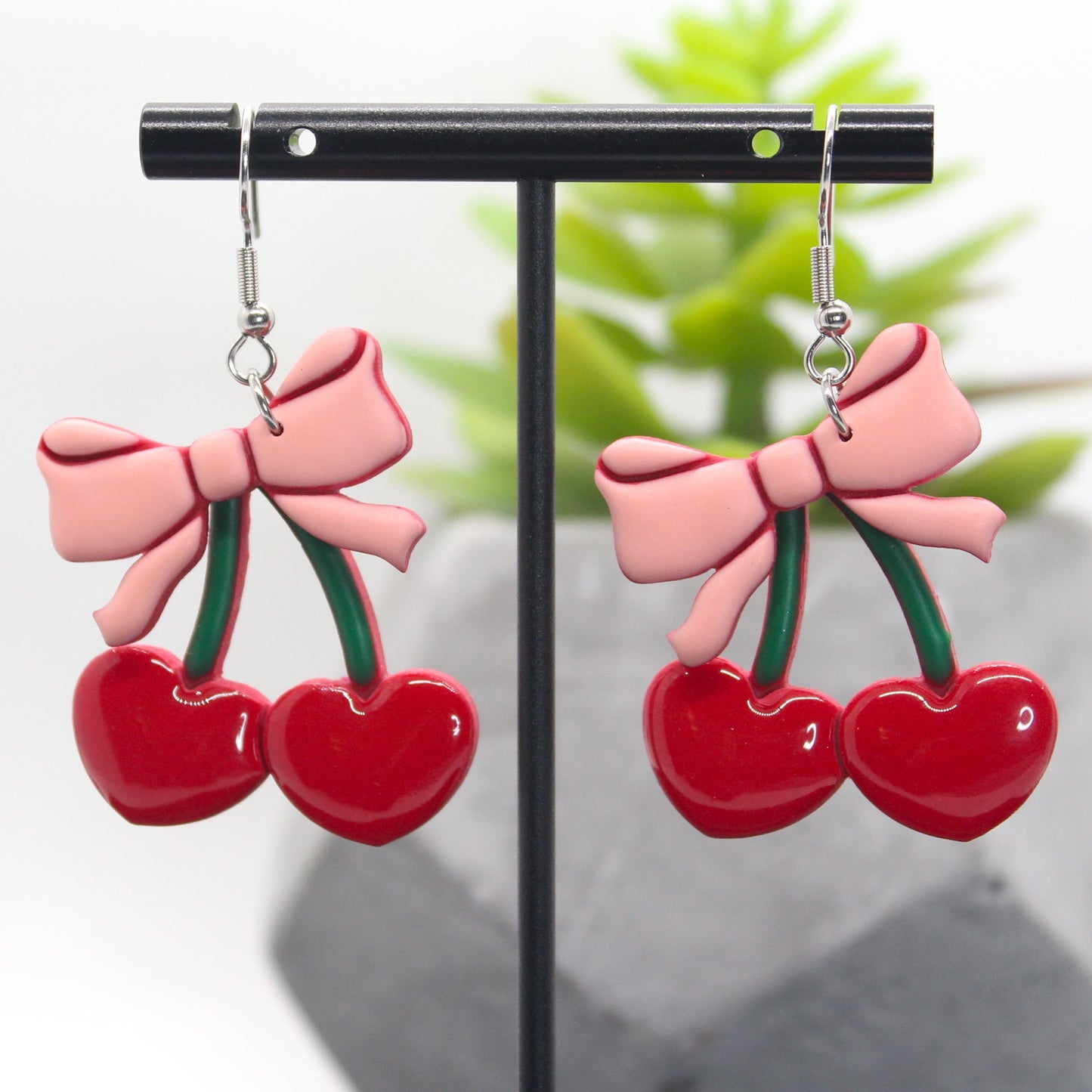 Cherry Heart Dangles š