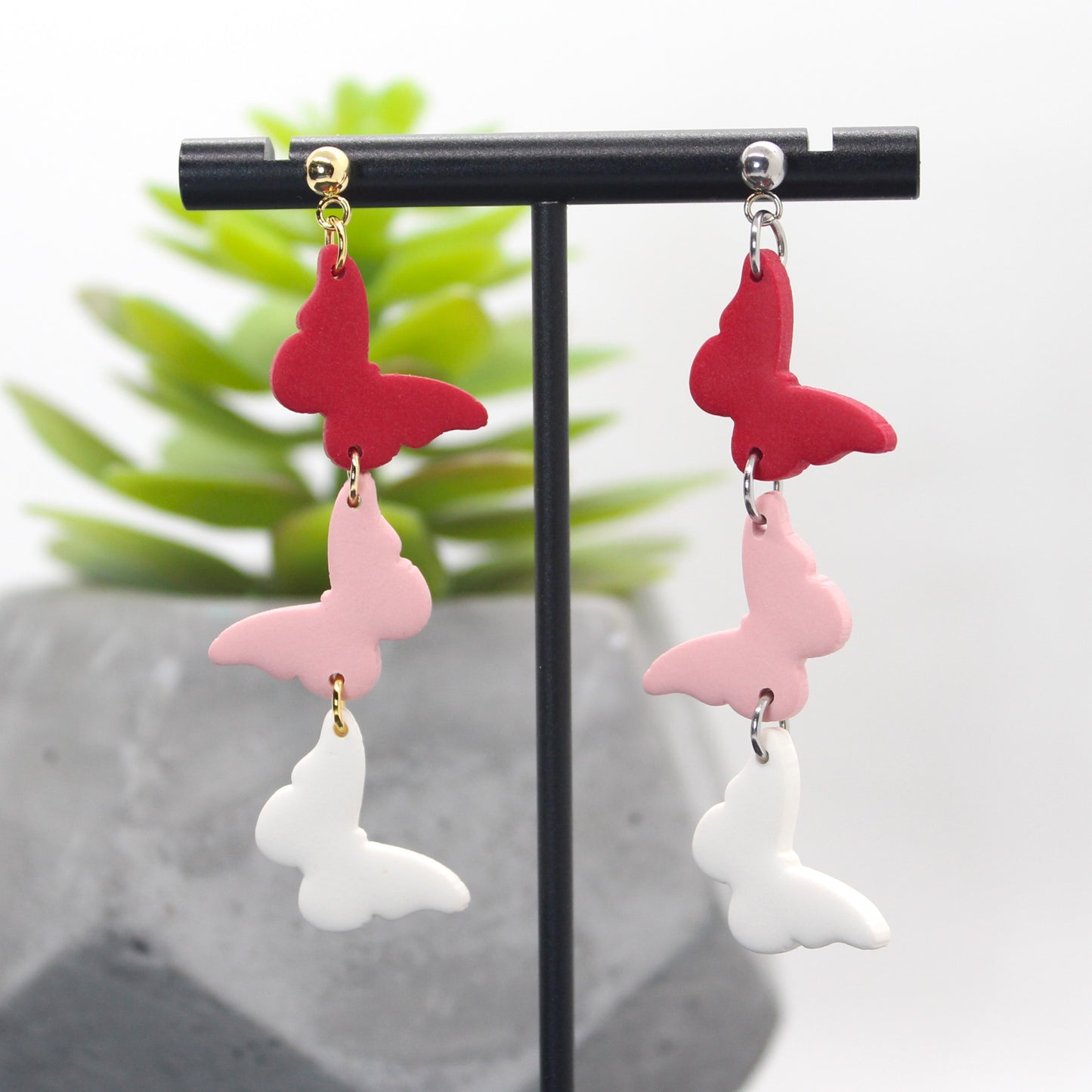 Tri-Butterfly Dangles š¦