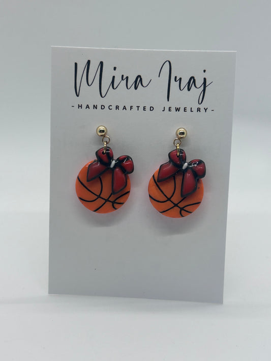 Basketball w/ Bow dangles