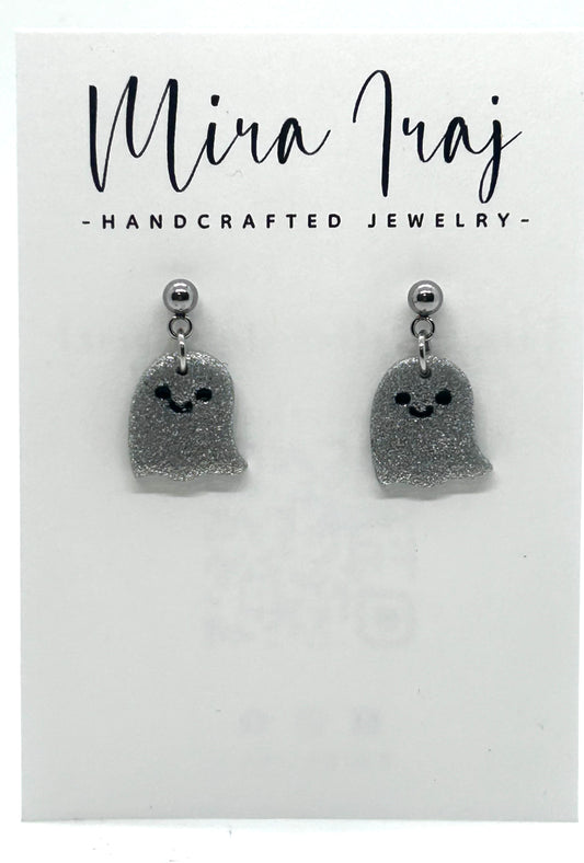 Sparkly Ghost Dangles