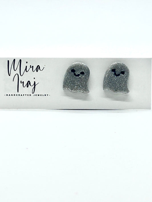 Sparkly Ghost Studs