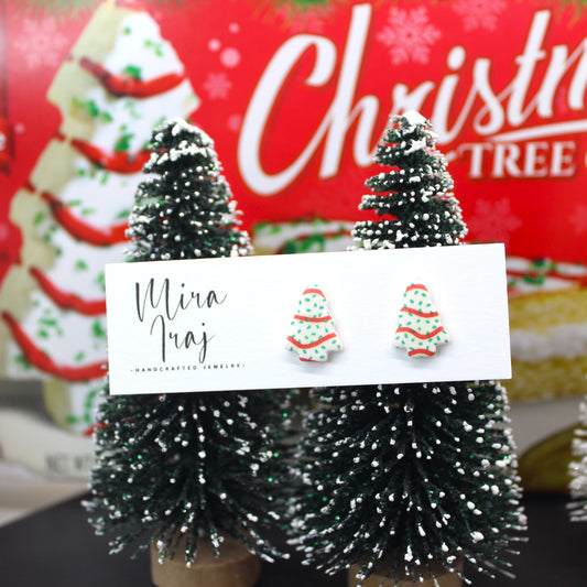 Christmas Tree Cake Studs