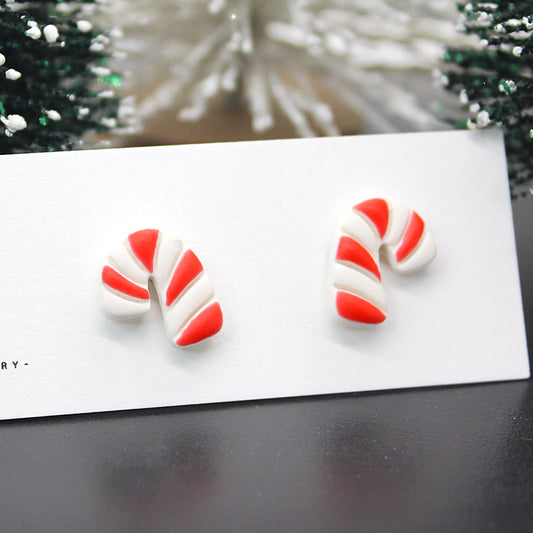 Candy Cane Studs