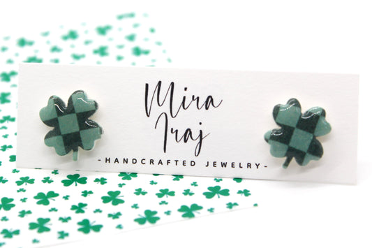 Lucky Clover Studs 🍀