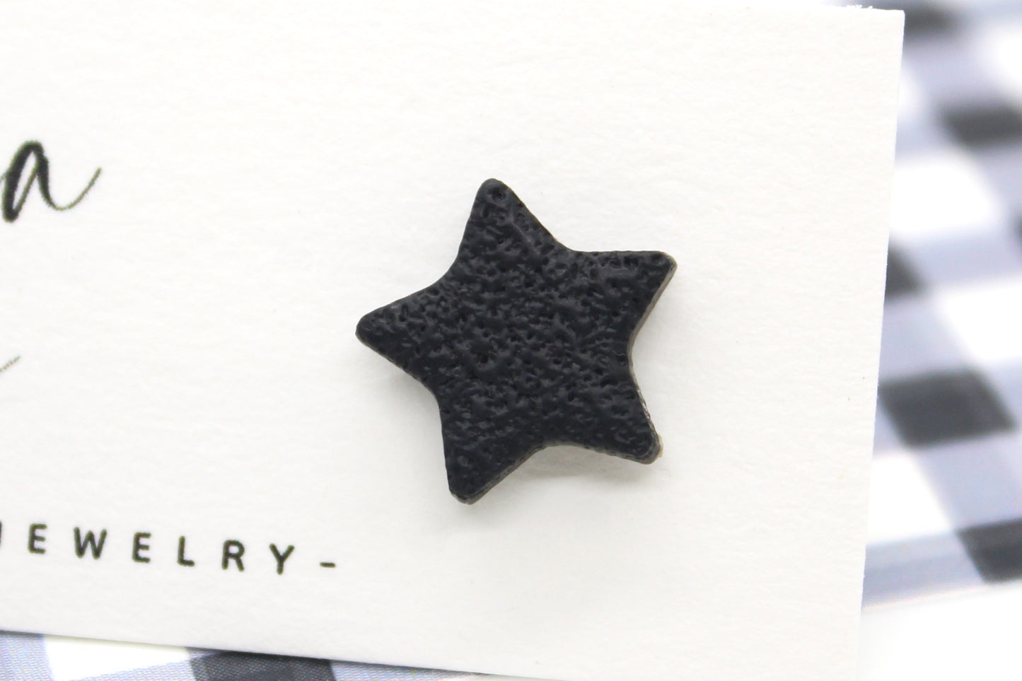 Textured Star Studs